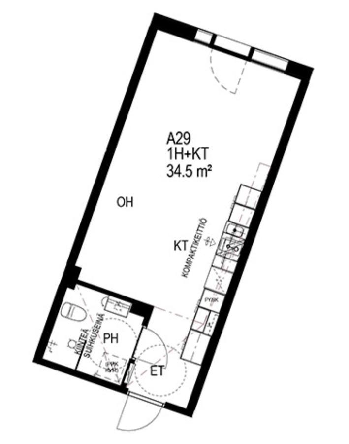 City Home Finland Arena Suite - Perfect Location With City View 坦佩雷 外观 照片